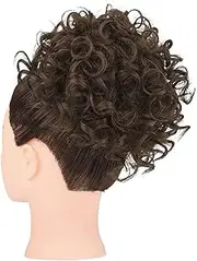 Women's Curly H Bun Wigs Messy Ponytail H Wrap Sy hetic H Extension Drawstring H Bands