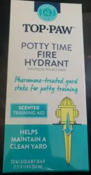 Top Paw Potty Time SCENTED Fire Hydrant Potty Training Aid (Pheromone Treated)