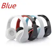 Foldable Wireless Bluetooth Stereo Headset Handsfree Headphones Mic For iPhone - Blue