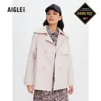 在飛比找momo購物網優惠-【AIGLE】女 防水透氣短版風衣(AG-2P204A138