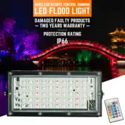 220V 50W RGB LED floodlight floodlight spotlight outdoor garden spotlight W X5Y1