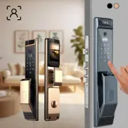 Digital Password Electronic Locks Unlock Fingerprint Smart Door Lock W/ Camera