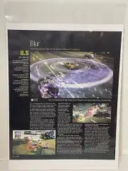 Blur video game review Magazine Article print ad wall art Ephemera