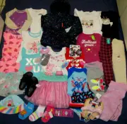 NWT Girl Clothes Lot 4T 30p Winter Jacket Summer Peppa Pig Set PJ Swim Shoes New