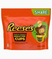 〽️ New Exclusive Reeses Crunchy Chocolate Peanuts Butter Miniature Cups 9.6oz
