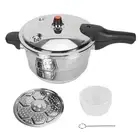 Pressure Cooker With Steaming Rack Stainless Steel Pressure Canner Compatib GDB