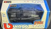 BURAGO STREET FIRE 2014 Black CHEVROLET CORVETTE 1:43 DIECAST New In Box!