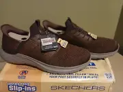 New SKECHERS Garner Newick Dark Brown Mens Size 13