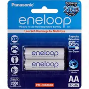 Panasonic BK-3MCCE 1.2V 2000mAh Eneloop Rechargeable AA NiMH Battery Japan 2PK