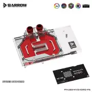 Barrow GPU Water Block for NVIDIA RTX 4090 AIC Founder Edition With Backplate
