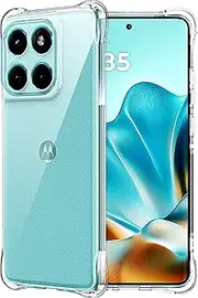 [FDHYFGDY] Case for Motorola Edge 60 Fusion Protective Case, Transparent Shockproof Silicone Mobile Phone Case, Clear, Thin, Soft TPU Bumper Cover Case