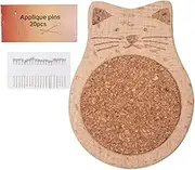 Pen Cushion for Sewing Cute Animal Wooden Pen Cushion with 20 Pin | Portable Craft Supplies and Materials for Daily Use of Needle Needle Thread