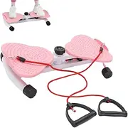 Flexforge Pilates Twister - 300 lbs Weight Capacity, Non-Slip Twist Board, 360° Rotating Fitness Board with Digital Display, Noiseless, Home Gym Equipment for Women/Men