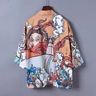 Men Japanese Women Kimono Jacket Cardigan Coat Yukata Loose Haori Unisex