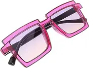 [NOLITOY] Fashionable Women's Sunglasses Photo Booth Eyewear Props Novelty Glasses Retro Stylish Sunglasses