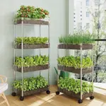 🤝🤝陽臺多層種菜盒家用組合種綠植樓頂蔬菜架草莓盆室內花架盆栽架