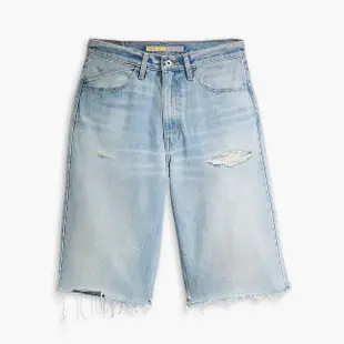 【LEVIS 官方旗艦】SILVERTAB™銀標系列 男款 BAGGY寬鬆牛仔短褲 人氣新品 A7491-0001