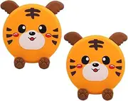 KOCKSHION 2Pcs Portable Cartoon Phone Stand Abs Folding Mobile Phone Rack Silicone Support for Desk for Streaming and Video Calls Safe Scratch Design
