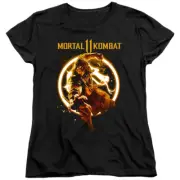 Mortal Kombat 11 Womens T-Shirt Scorpion Black Tee
