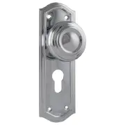 Kensington Euro Knob Set, Chrome