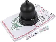 QUMIIRITY 1 Set Electric Dice Cup Automatic Container for Party Games Entertainment Portable for Ktv Bar and Indoor Fun Transparent Design with Cover