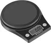 Malama Kitchen Scale, Digital Food Scale High Accuracy Multifunction Cooking Scale with 0.1oz/ 1 g Increment, 11 lb/5 kg Capacity, Black (Batteries Included)