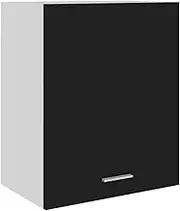 Hanging Cabinet Black 50x31x60 cm Engineered Wood,Black Hanging Kitchen Cabinet with Ample Storage Space for Maximum Kitchen Organisation Kitchen Storage