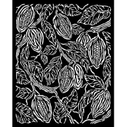 Stamperia Stencil 7.87"X9.84"-Coffee And Chocolate Coffee Texture (Pack of 3)