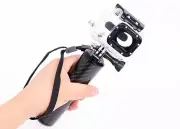 IT-SW-007: Carbon Fiber Handheld monopod Hand Grip for GoPro Hero HD Camera