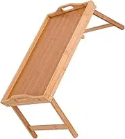 CIMAXIC Space-Saving Laptop Desk Foldable Bamboo Bed Tray Table Breakfast Writing Aesthetic