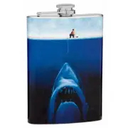 8 oz "Shark Attack" Hip Flask