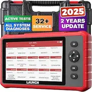 [LAUNCH] OBD2 Scanner CRP919X Lite, Active Tests & 32+ Reset Services Bidirectional Scan Tool, 2025 New with 2-Year Free Update, OE-Level Full System Scan Tool, ABS Bleeding, BMS/Oil Reset, Auto VIN
