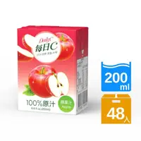 在飛比找momo購物網優惠-【每日C】100%蘋果汁200mlx2箱(共48入)