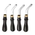 Leather Edger Creaser Wooden Handle Leather Shallow Slot Edging Device Trimmer