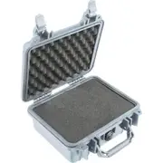 Pelican 1200 Case - Silver with Foam