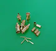(5 PACKS) SMB Male Crimp RG174 RG316 LMR100 RF Coaxial Connector - USA Seller