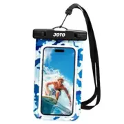 Universal Waterproof Phone Pouch Cellphone Dry Bag Case for iPhone 15 CamoBlue