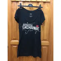 在飛比找蝦皮購物優惠-A/X Armani Exchange 黑色 短袖上衣/Ab