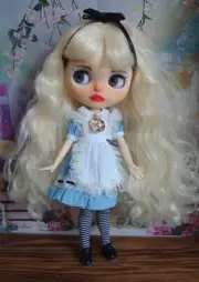 Blythe Alice in Wonderland Custom OOAK Blythe doll by Daniela Mar
