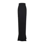 [Rick Owens] Rick Owens-Black Lido Linen Skirt-Donna 42 IT