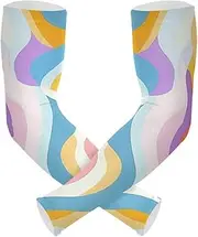 [Yoogain] UV Protection Sleeves Modern Anstract Colorful Art Compression Sleeve Sun & UV Protection Strong Air Permeability cubre brazos, Modern Anstract Colorful Art