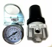 THB R202NG Air Compressor Regulator 1/4" NPT Mini Regulator w/ Gauge