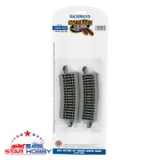 Bachmann 44531 HALF-SECTION 18" RADIUS CURVED (HO SCALE) model train railroading