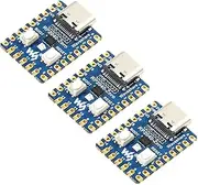 Waveshare RP2040-Zero High-Performance Pico-Like MCU Board Based On Raspberry Pi Microcontroller RP2040 Castellated Module Allows Soldering Direct to Carrier Boards-3pcs