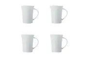 4x Maxwell & Williams Fine Bone China 380ml Cashmere Flared Mug Coffee Cup White
