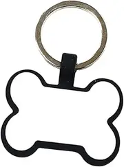 MFMEXUL PET -ID Day, Bone -Shaped Dog Cat PET Name Telephone Number ID with Key, Charm Cat -Tag -Dedition Card, White