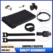 Reusable Cable Ties 100Pcs - Black Hook & Loop Wire Straps for Cord Management
