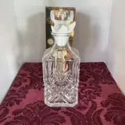 Vintage Cristal D'Arques, 24% Lead Crystal Decanter, 10", Glass Stopper,