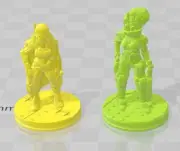 Female Bounty Hunter - Novus Landing - Starfinder - Cyberpunk - Science Fiction
