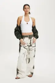 [Cotton On Women] Cotton On Women - Boyfriend Super Baggy Jean - Loretta print 10 LORETTA PRINT